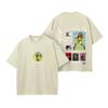 Trendy JoJo's Bizarre Adventure Anime T Shirt Y2k Washed Cotton T-shirt Summer Casual O-Neck Tees Tops Men Unisex Clothing