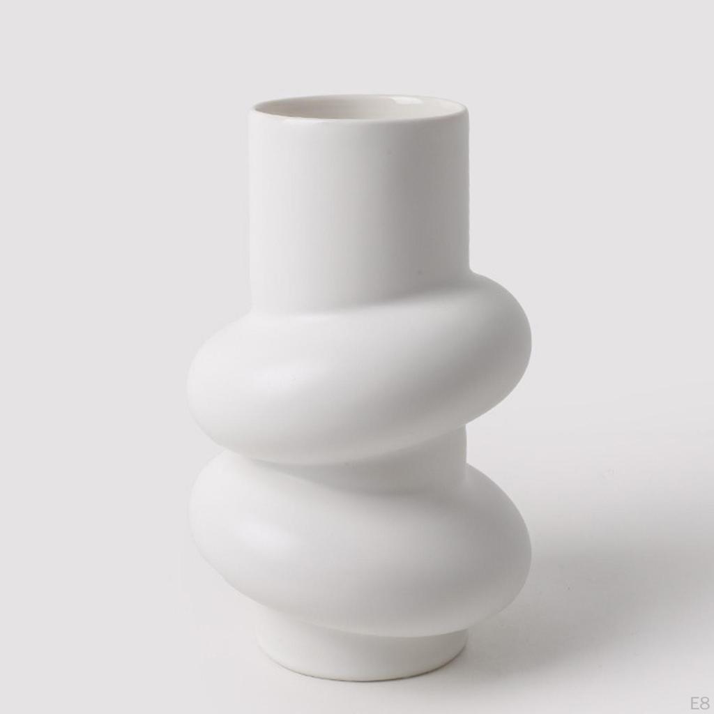 Creative Modern Flower Vase Ornament Flowerpot for Office Room Decor