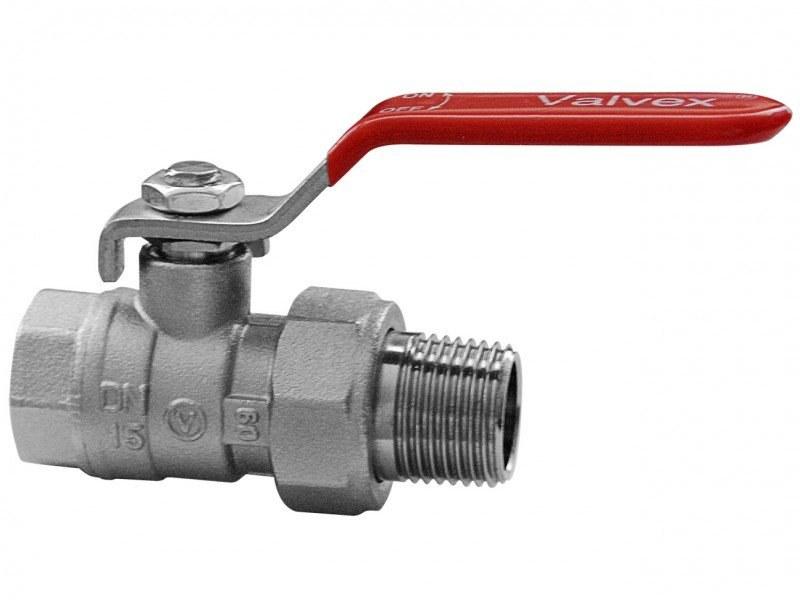 Nickel-plated Ball Valve with Half-screw Gland and Steel Lever (DSt)