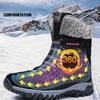 Men Winter Snow Boots For Waterproof Leather Sneakers Super Warm Men's Boots Outdoor Male Hiking Boots Work Shoes
