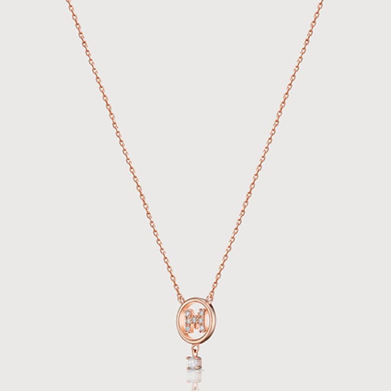 METROCITY JEWELRY Tuberare Rose Silver Necklace A201SN9102RPA