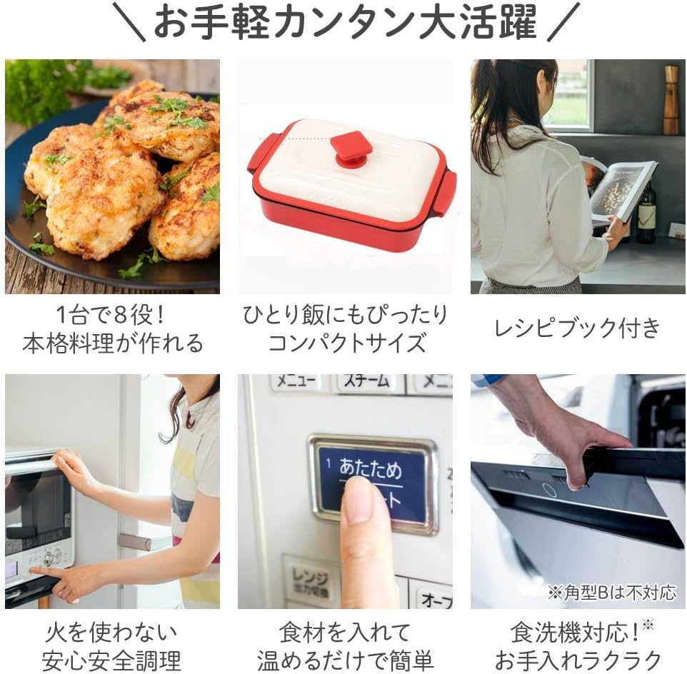 seathestars Microwave Fish Griller with Cooker for and Versatile Round Pot for Grilling Fish and Fully Washable Perfect as a Gift for Single Living