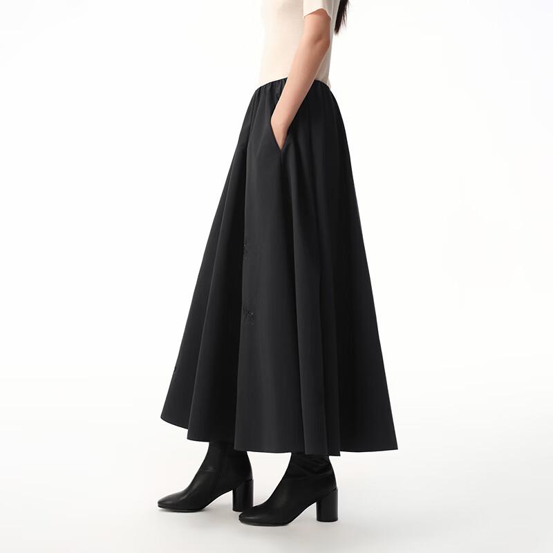 Broadcast Women's Elegant Pleated Midi Skirt
