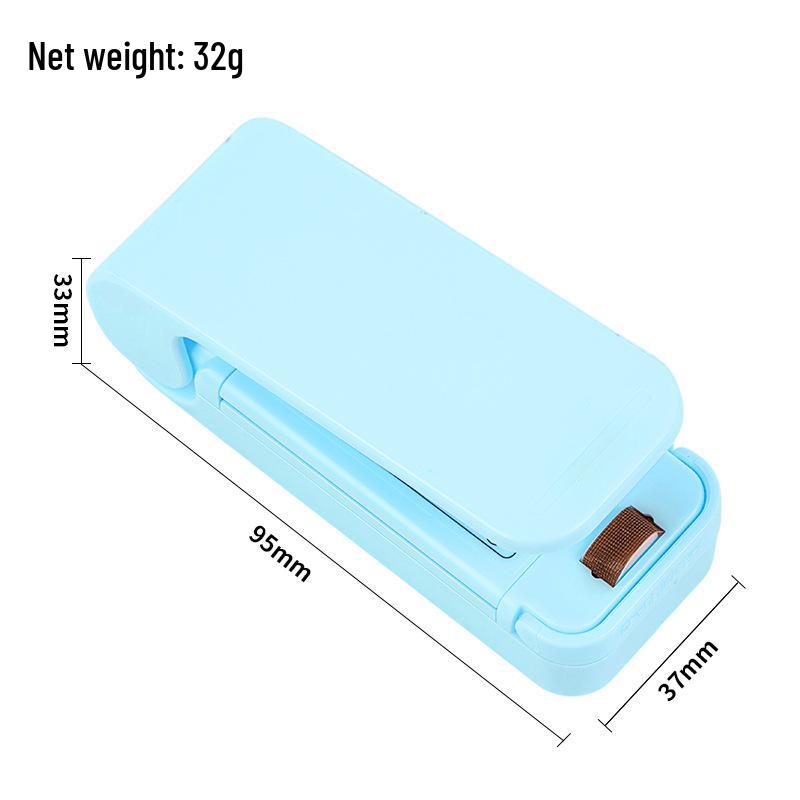 Mini Snack Vacuum Sealer - Compact Plastic Sealing Machine for Food Freshness Preservation светло-синий