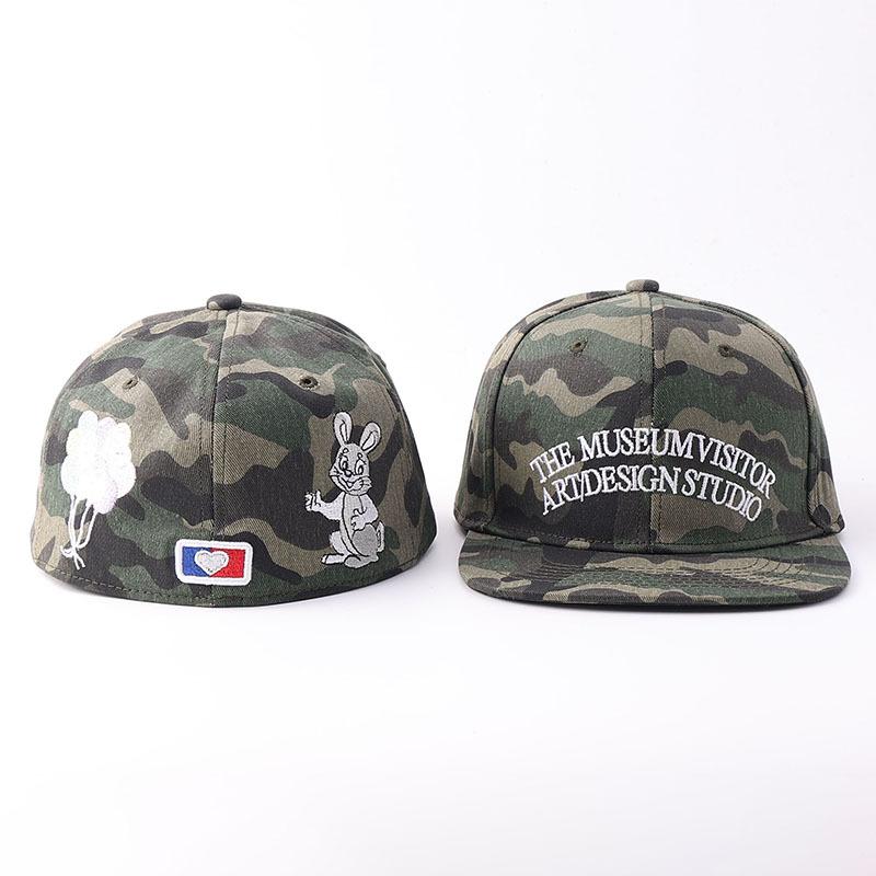 New niche trendy brand letter embroidered baseball cap European and American personality hip hop flat brim cap