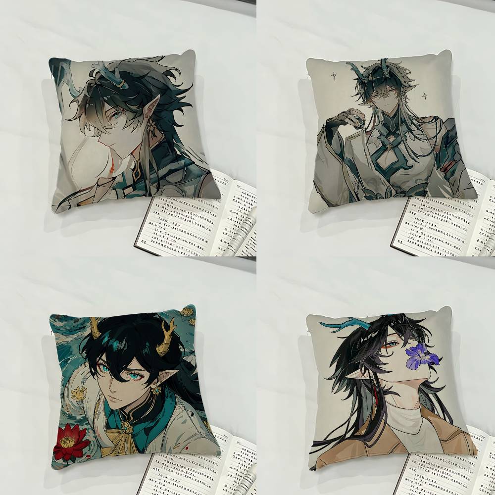 Dan Heng Imbibitor Lunae Case Plush Fabric Soft Pillowcase Double Sided Print Cushion Cover Household Gifts