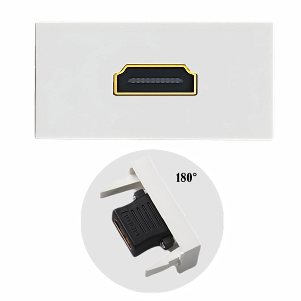 HDTV Female To Female Wall Socket Module Socket Socket for Sound Video Transmission Display Device Accessories