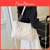 Chic Large Capacity Pu Tote Bag 2023 Summer Trendy Shoulder Bag Casual Crossbody