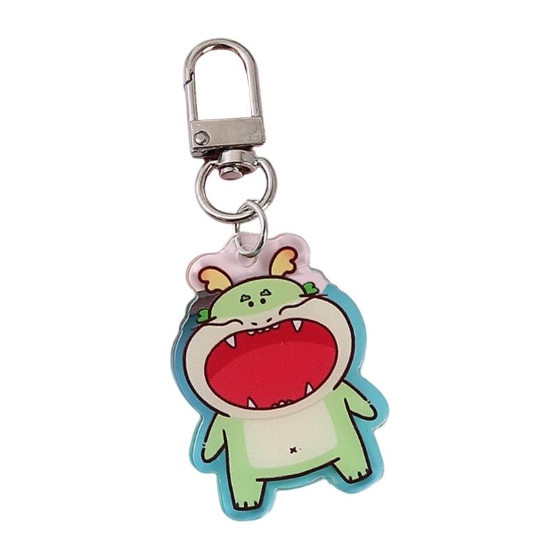 

Lucky Dragon Acrylic Keychains For Key Backpacks Creative Cartoon Design Durable Ornament Gift For Party Favors