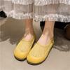 Fashion Women's Round Toe Flat Shoes Slip On Casual Shoes Non-slip Loafers New Mesh Plus Size Flats Women Summer Breathable Shoes Women