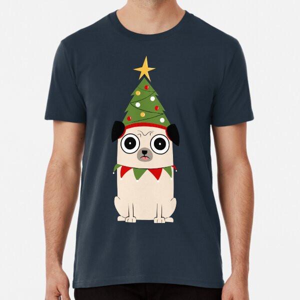 

It s Christmas for Pug s sake Premium T-Shir S to 5XL Made in the AU/USA T-Shirt 4XL
