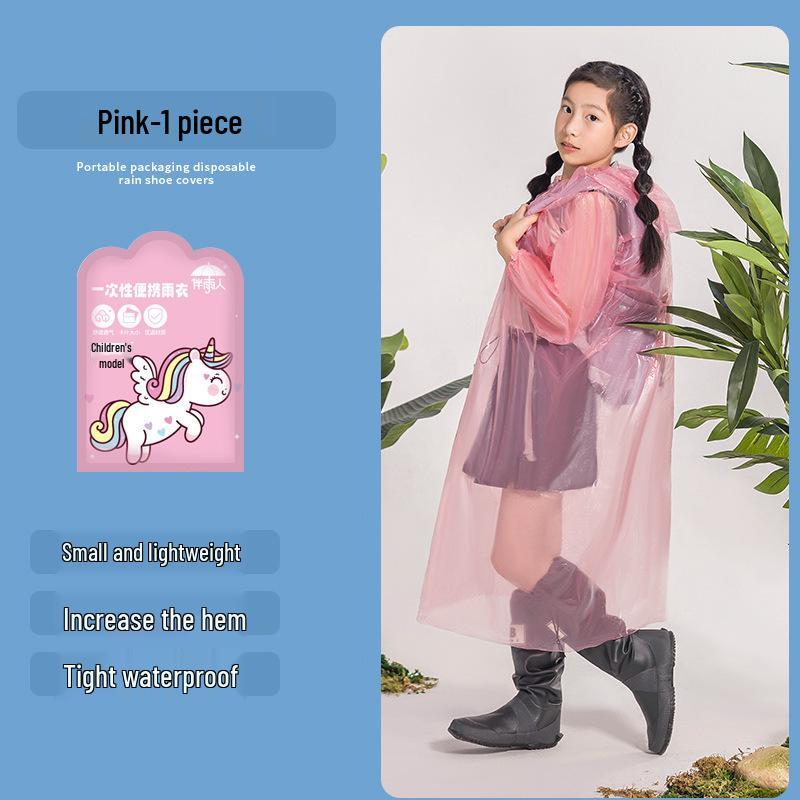 Thickened Waterproof Non-Slip Reusable Rain Shoe Covers for Adults & Children