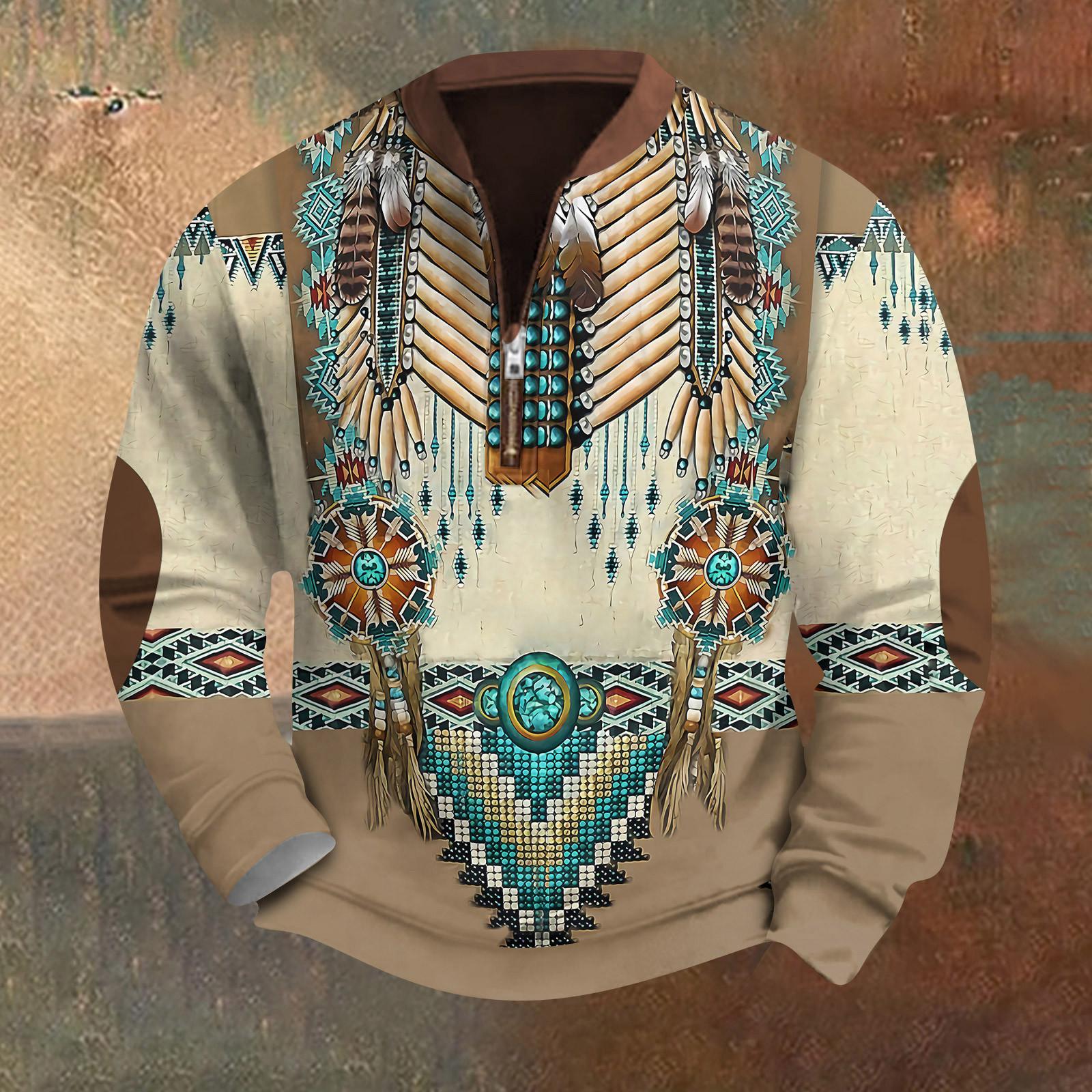 Мужская повседневная толстовка в стиле ретро с градиентным принтом XXXL 2390₽