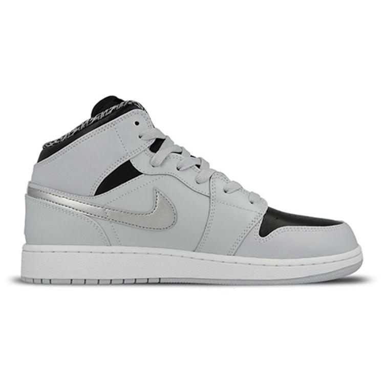 (GS) Air Jordan 1 Retro Mid 'Pure Platinum' Kids' 554725-032