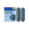 Steel Wool Cleaning Pad for Dirty Pots Pans Pack Of 10 Kitchen And Bathroom Maintenance