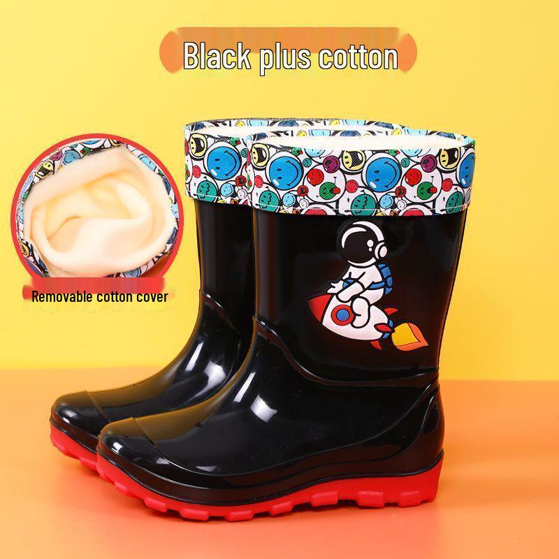 Cizme de ploaie impermeabile pentru copii cu astronaut: Antiderapant, Rezistent la uzură, Stil pentru toate anotimpurile - Disponibil în mărimile Mic, Mediu și Mare