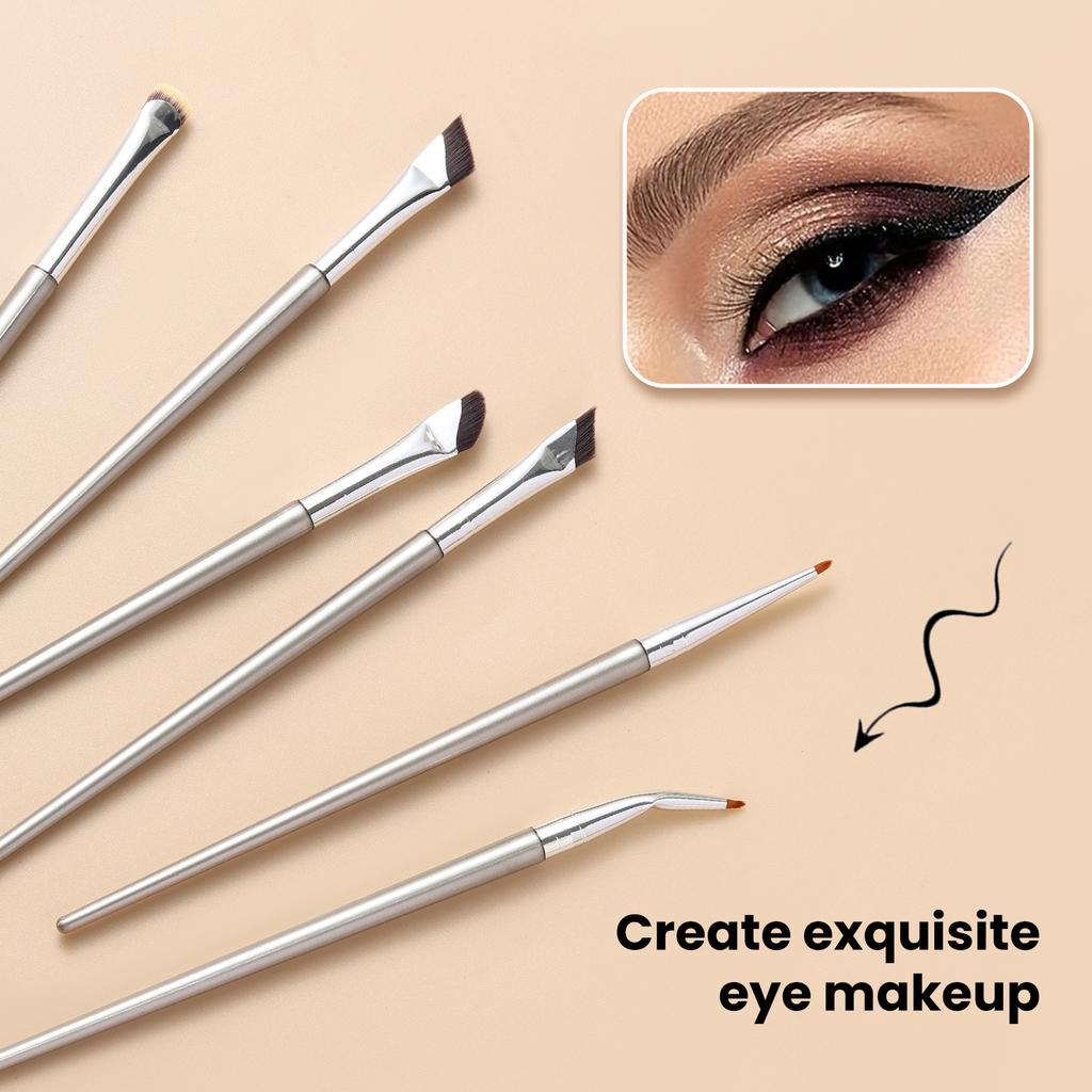 Abgeschrägter Eyelinerpinsel, Concealerpinsel mit flachem Kopf, Pinsel für Tränenrinne, punktuelles Abdecken, nahtlose Abdeckung von Augenringen und Nasolabialfalten, Make-up-Pinsel