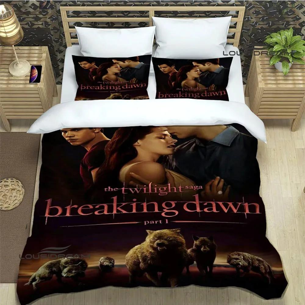 The Twilight Saga Printed Bedding Sets Exquisite Bed Supplies Set Duvet Cover Bed Comforter Set Bedding Set Luxury Birthday Gift