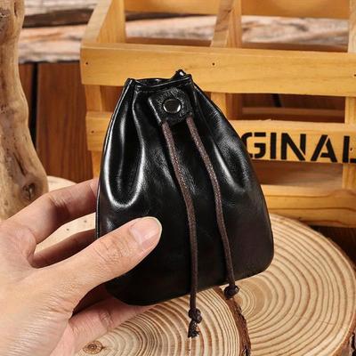 Leather Men's Coin Purse Change Pouch Card Holder for Male Casual Mini Storage Bag Unisex Wallets Mini Purse