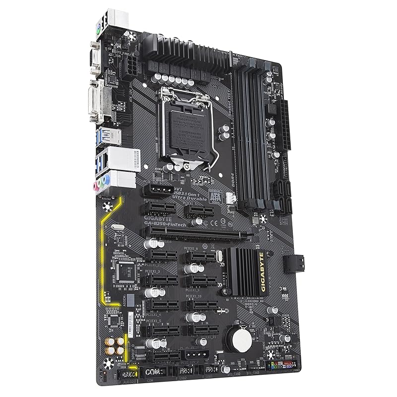 Placă de bază GIGABYTE GA-B250-FinTech ATX pentru minerit [Intel echipată cu chipset B250] MB4214