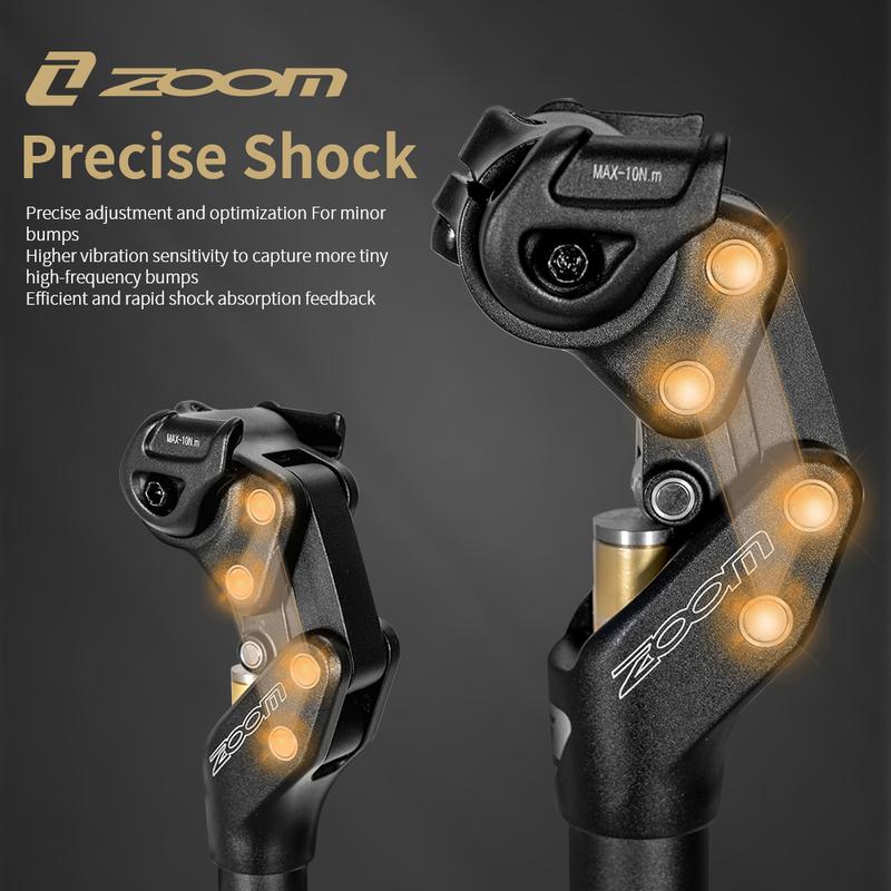 ZOOM MTB Bicycle Shock Absorber Seatpost Bike Seat Post Dropper Manual Travel Height Suspension 27.2/30.9/31.6mm Bike Seat Tube