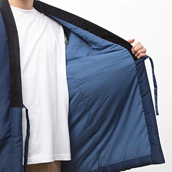Watanosato Cotton Hanten Jacket with a Tortoiseshell Symbolizing Large Gray Men's Pattern, Longevity, (LL) Size,