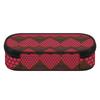 Pencil Case High Capacity Durable 300D Polyester Zipper Closure with Mesh Pocket Removable Divider and Pen Slots for Students
