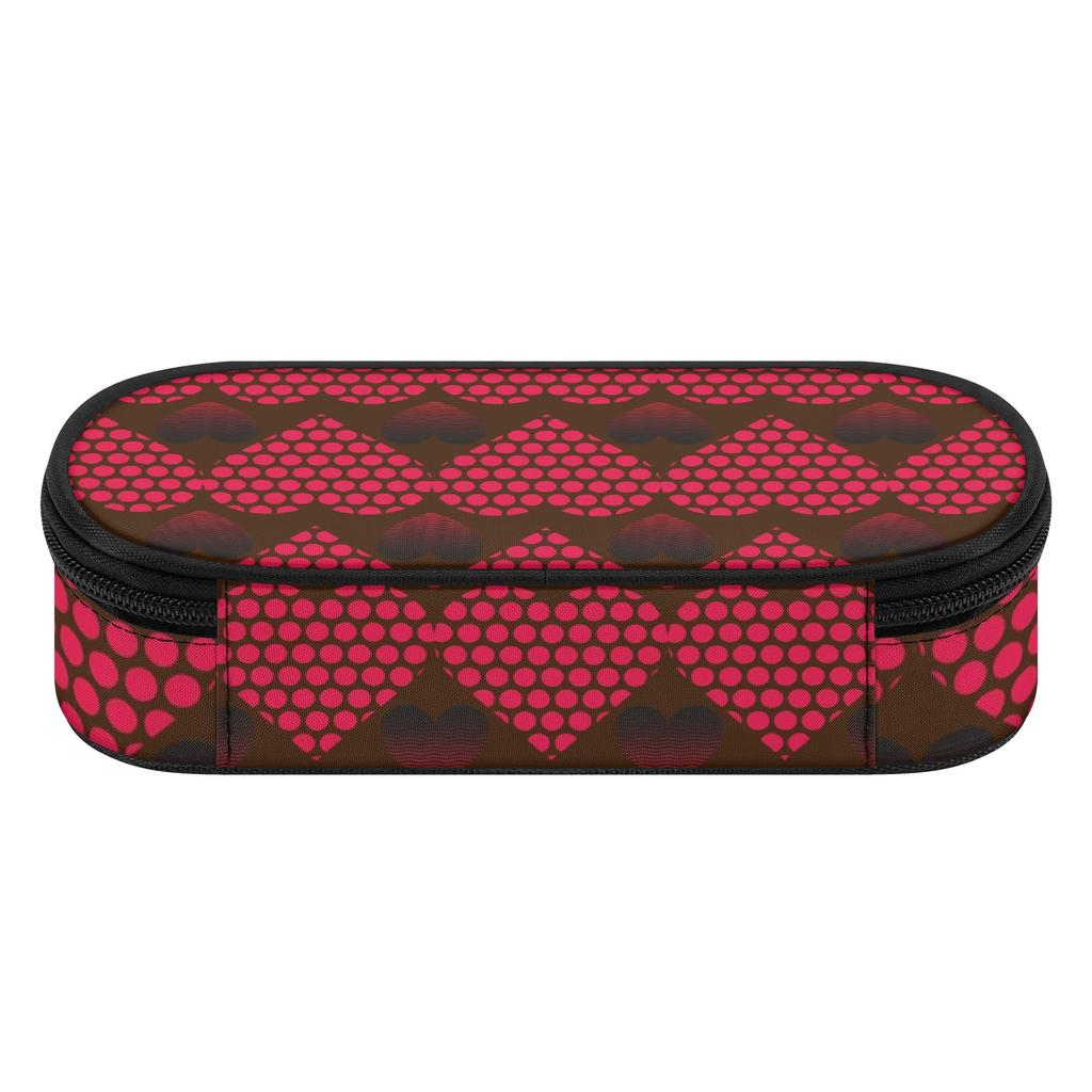 Pencil Case High Capacity Durable 300D Polyester Zipper Closure with Mesh Pocket Removable Divider and Pen Slots for Students