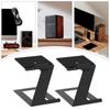 Desktop Speaker Stand Incline Design Metal with Vibration Absorption Pad for Game Room Bookshelf Bedroom Office Living Room