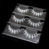 3Pairs Cross Strip White Eyelashes for Cosplay Makeup Natural Looking Long Lashes