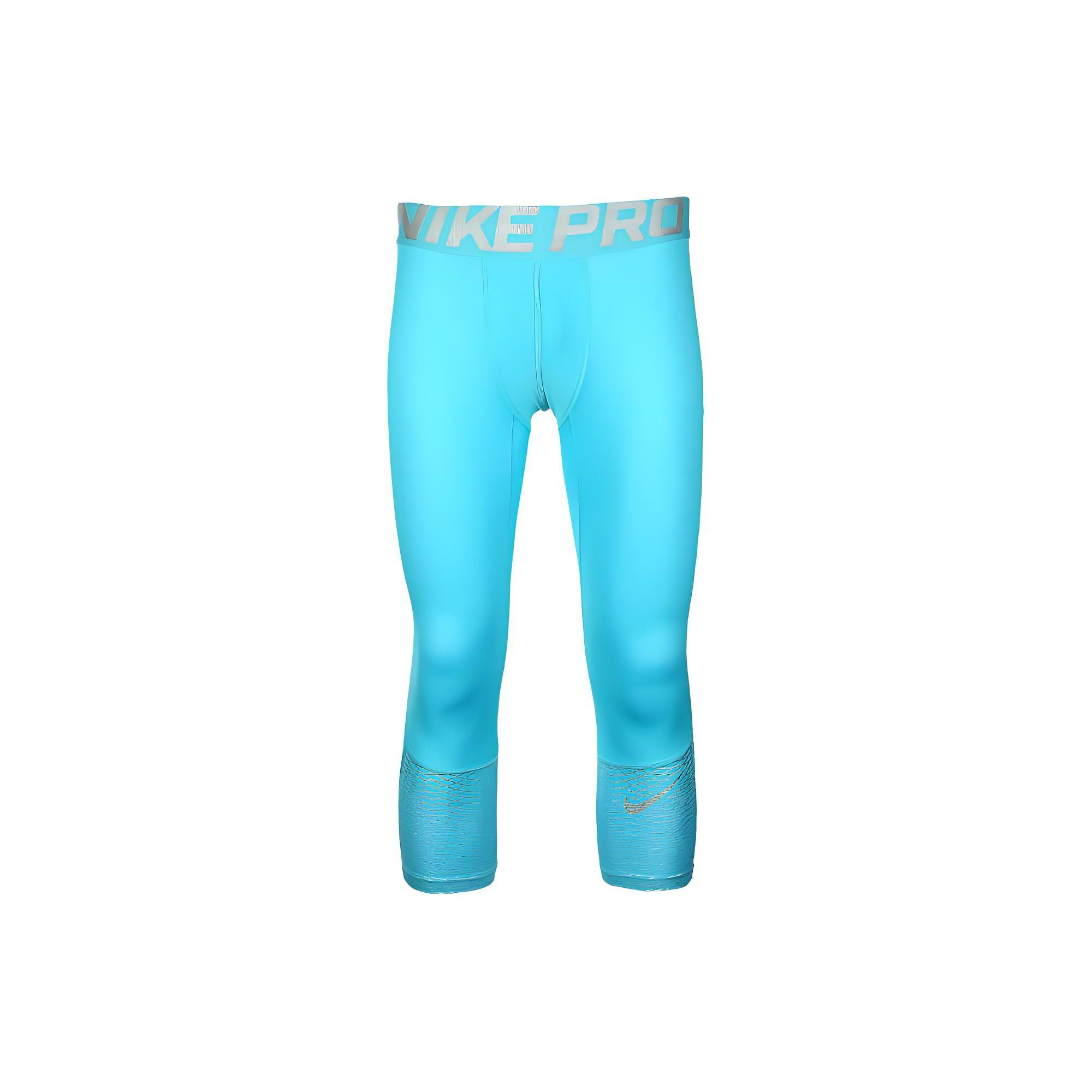 

Nike Letter Print Slim Fit Three Quarter Sports Pants Men Pants Blue 747427-418 L