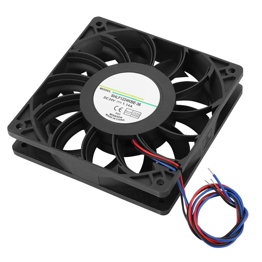 SHLF1224KBE 36 DC24V 1.14A 12CM Inverter Transmission Server Fast Heat Dissipation Cooling Fan
