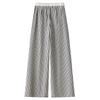 White Striped Wide Leg Women's Slimming Pants - New Summer 2025 Collection