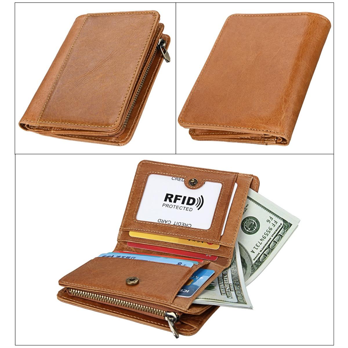 Мужской кошелек из натуральной кожи из воловьей кожи — фото 5