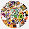 50 Halloween Cartoon Graffiti Aufkleber: Wasserdichte Dekorationen für Gitarre, Skateboard und Gepäck