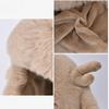Autumn Women's Antler Plush Thickened Thunderbolt Hat Winter Big Head Circumference Outdoor Cold Fashion Ear Protection Cap