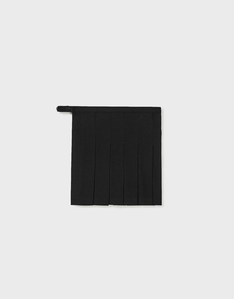 Ememdeobeulyu [Mmw] Layered Wrap Skirt Pants (Black)