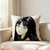 Manga Beautiful Ttomie Kkawakami Customizable Square Cushion Cover Double Sided Print Pillow Case