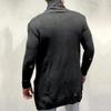Autumn-Winter Men's Mid-length Loose Knit Cardigan - European & American Muscular Style Sweater