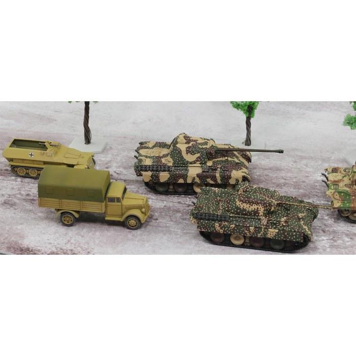 Pit Road 1/144 SPK Series WWII Bulge Battle (Operation Wacht am Rhein 1944) Plastic Model SPK05 (Diorama) Molded Color