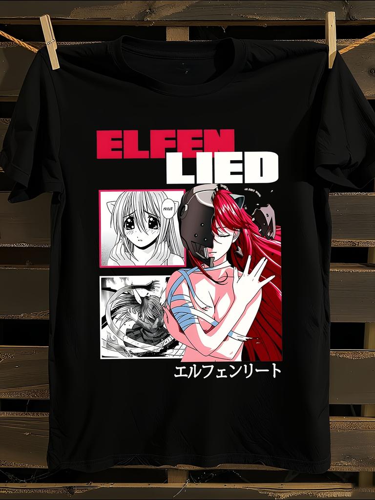 Elfen Lied Lucy Nyu Kaede Anime Tshirt Anime Graphic Tshirt