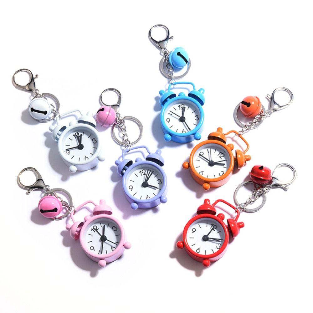 Mini Car Ornament Electronic Bag Pendant Cute Alarm Clock Keychain Gifts