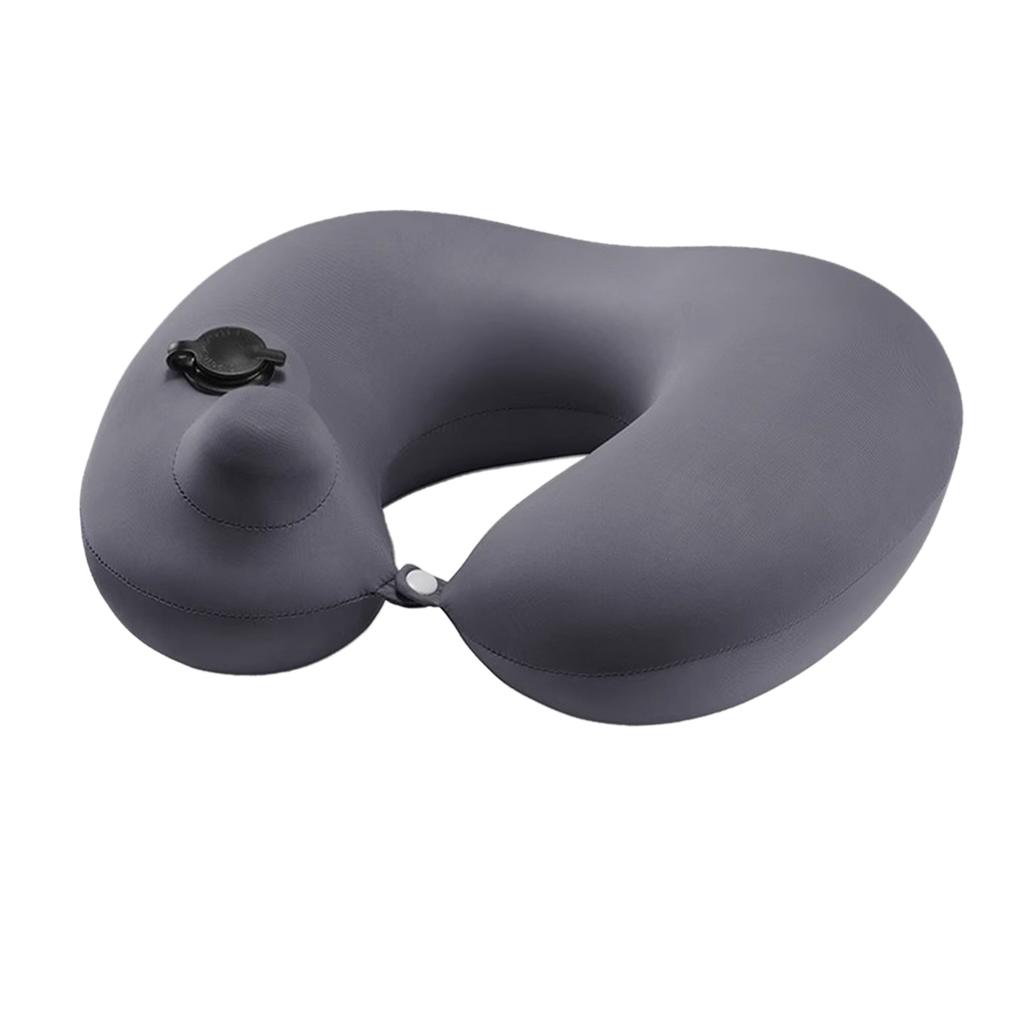 Pernă de Gât în Formă de U Portabilă cu Presare Gonflabilă Mătase de Gheață Pernă de Călătorie pentru Avion Mașină Viteză Mare