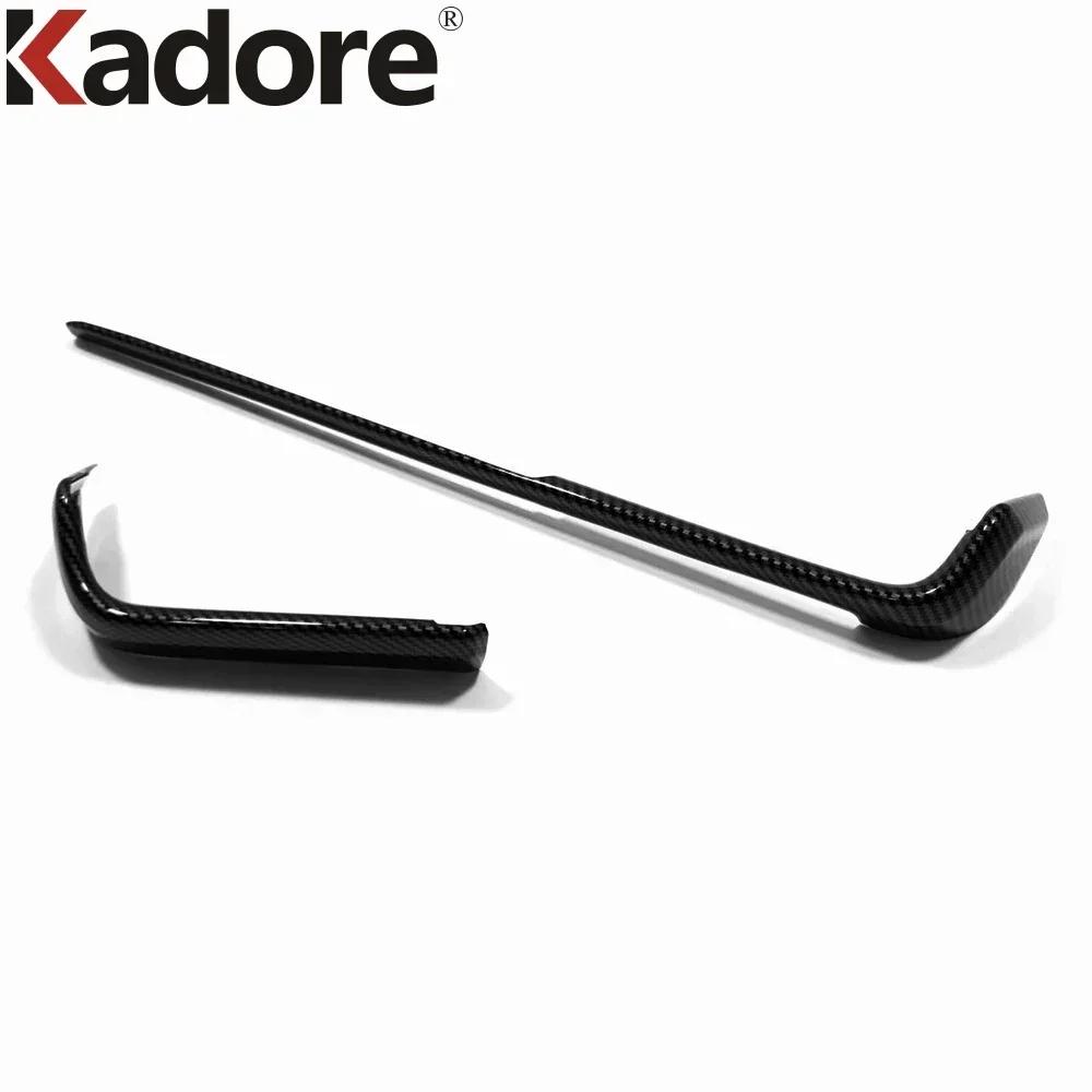 For Toyota Highlander Hybrid -2024 Carbon Fiber Car Center Console Air Condition Vent Outlet Cover Trim Interior Accessories