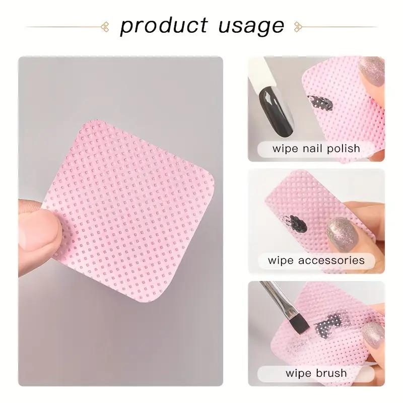 20-200pcs Lint-Free Nail Wipes Eyelash Glue Removal Pads Multifunctional Non-Woven Cleaning Pad Beauty Makeup Cleaning Tools