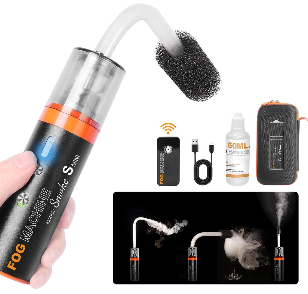 LENSGO Mini Fog Portable Smoke Outdoor Remote Control Smoke Portable Fog Machine/Handheld Machine/Small Machine/Indoor Machine/Photography/Halloween