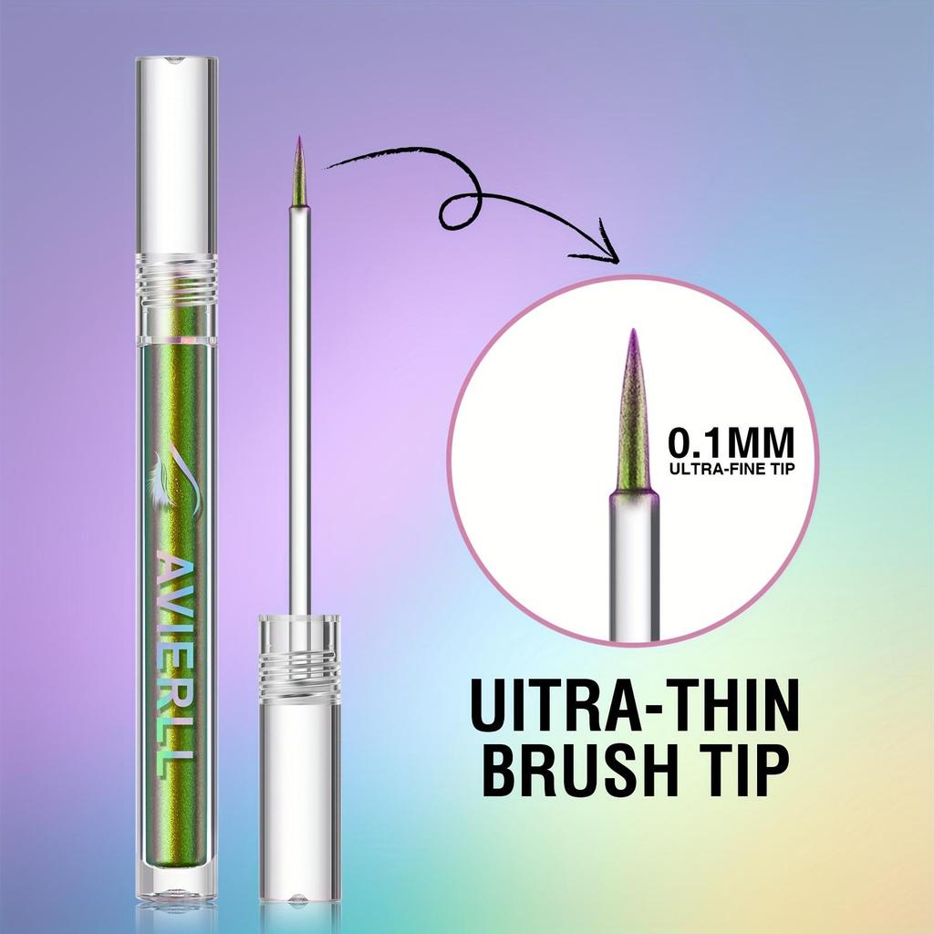 Stick Eyeliner Camaleonte 6 Colori Lunga Durata Ombretto Liquido Waterproof Stick Sottile Pennello Eyeliner Verde Blu Ombretto Altamente Pigmentato