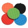 5Pcs 5"6" 7" 150/180mm Buffing Polishing Sponge Pads Kit Car Polisher Soft Wave Foam Waffle Pad Car Wash Cleaning Detailing Tool
