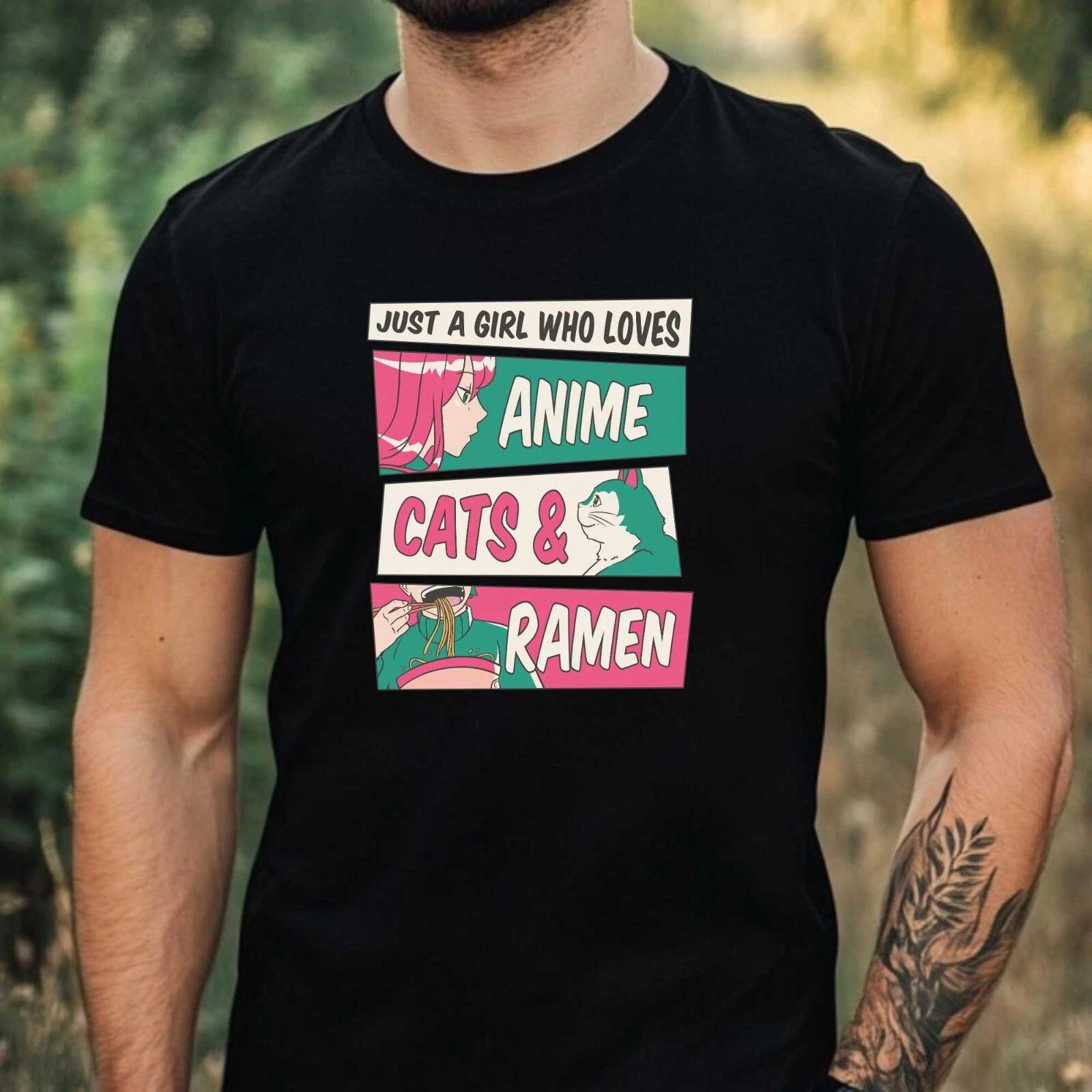 T-Shirt Herren Anime Motiv Baumwolle Größe XS bis 5XL L