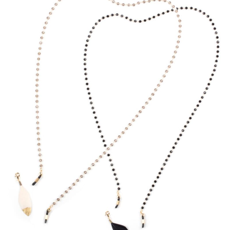 

SPRING STRINGS Crystal Chain _ Black/Grey (2color) Grey